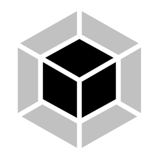 Webpack Icon Logo Black and White
