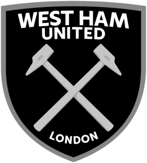 West Ham United FC Logo Black and White (1)