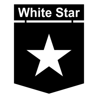 White Star Logo Black and White