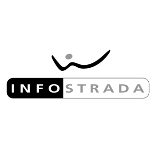 Wind Infostrada Logo Black and White
