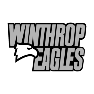 Winthrop Eagles Logo Black and White
