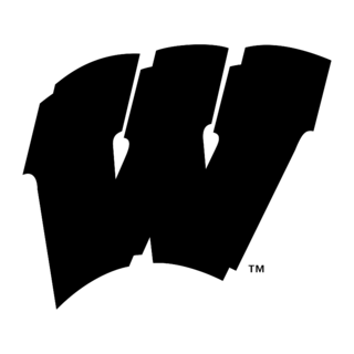 Wisconsin Badgers Logo Black and White