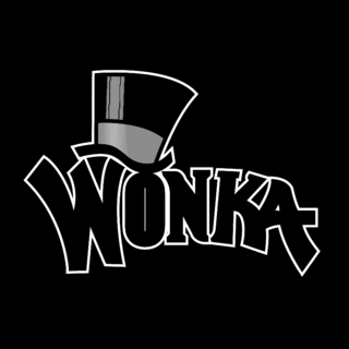 Wonka Logo Black and White