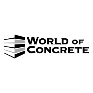 World Of Concrete Logo Black and White