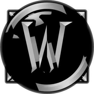 World of Warcraft Logo Black and White
