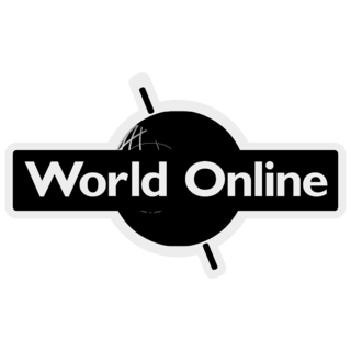 World Online Logo Black and White