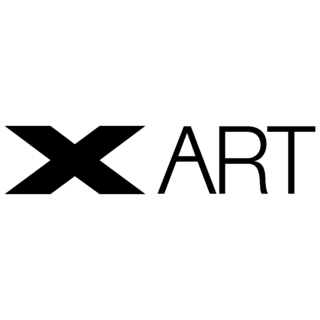 X Art Logo Black and White