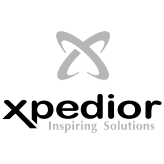 Xpedior Logo Black and White