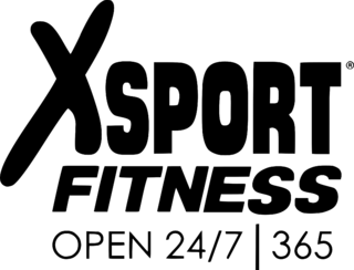 Xsport Fitness Logo Black and White