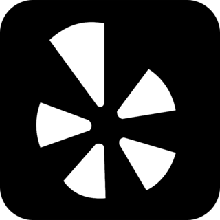Yelp Icon Logo Black and White