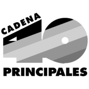 40 Principales Cadena Logo Black and White