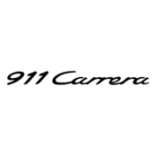 911 Carrera Logo Black and White