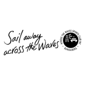 Across The Waves Sports Club inc Logo Black and White