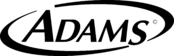 Adams Logo Black and White