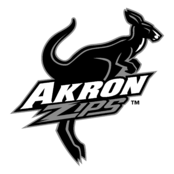 Akron Zips Logo Black and White (2)
