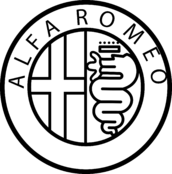Alfa Romeo Logo Black and White (4)