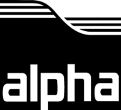 ALPHA WIRE Logo Black and White