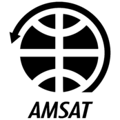 Amsat Logo Black and White