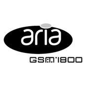 Aria GSM 1800 Logo Black and White
