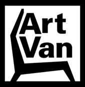 ART VAN FURNITURE Logo Black and White