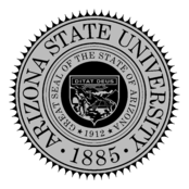 ASU Logo Black and White