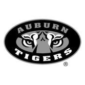 Auburn Tigers Logo Black and White (2)