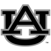 Auburn Tigers Logo Black and White