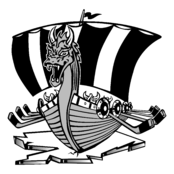 Baie Comeau Drakkar Logo Black and White