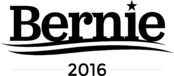 Bernie Sanders 2016 Logo Black and White