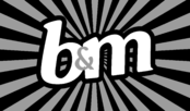 B&M Bargains Logo Black and White