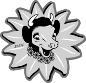 Borden Elsie Logo Black and White