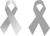 Breast Cancer Ribbon Logo Black and White