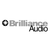 Brilliance Audio Logo Black and White