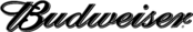 Budweiser Script Logo Black and White