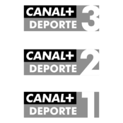 Canal+ Deporte Logo Black and White