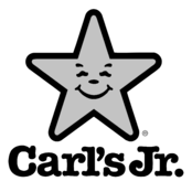 Carl’s Jr Logo Black and White