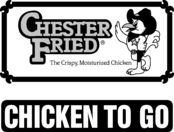 Chester Fried Logo Black and White