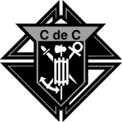 Chevaliers de Colomb Logo Black and White