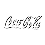 Coca Cola Logo Black and White (2)