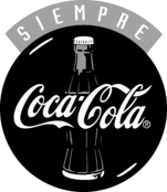 Coca Cola Siempre Logo Black and White