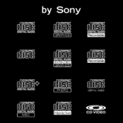 Compact Disc Logo Black and White