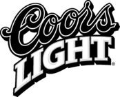 COORS LIGHT Logo Black and White