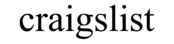 Craigslist Logo Black and White