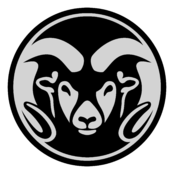 CSU Rams Logo Black and White