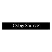 CyberSource Logo Black and White