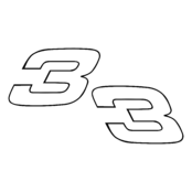 Dale Earnhardt Logo Black and White (1)