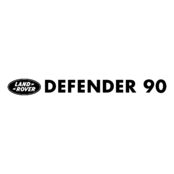 Defender 90 Logo Black and White
