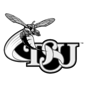 Delaware State Hornets Logo Black and White (1)