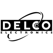 Delco Electronics Logo Black and White
