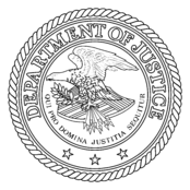 Department of Justice Logo Black and White